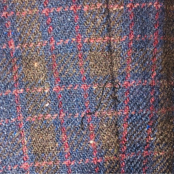 Raw7 Lorelai Gilmore Plaid Skull Rhinestone Wool Tweed Patchwork Blazer Jacket - Picture 11 of 15